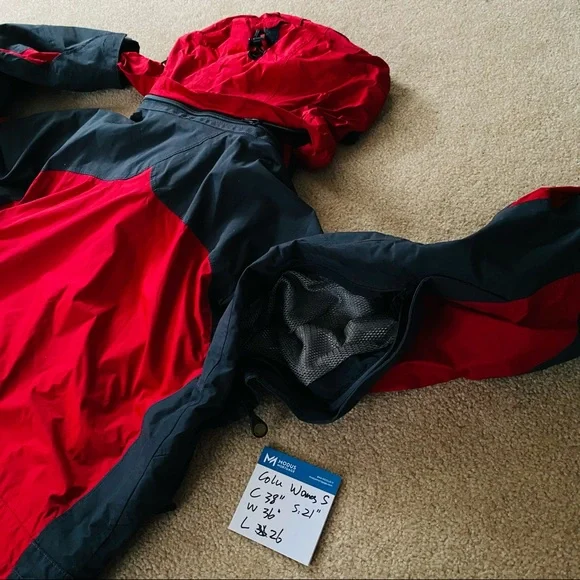 Columbia 3 in 1 jacket coat women's S red grey - Picture 15 of 16